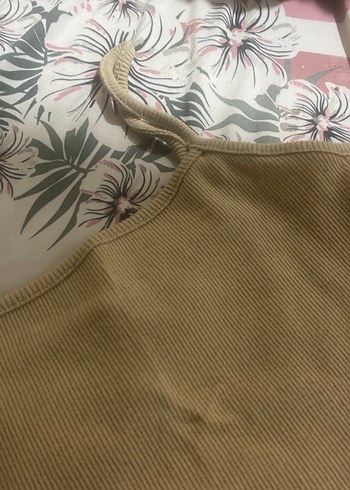 Bej Straplez Uzun Kollu Kadın Elbise - Görsel 4