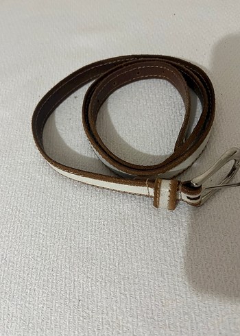 Bej Deri Kadın Kemer - Görsel 2