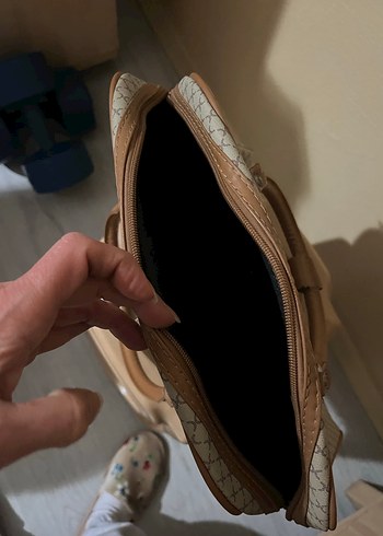 Vintage Yılan Desenli Kahverengi Deri İş Çantası - Görsel 2