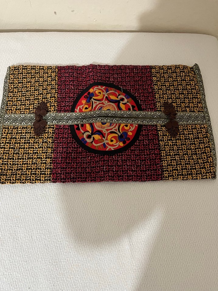 Renkli Nakışlı Bohem peçetelik - Görsel 2