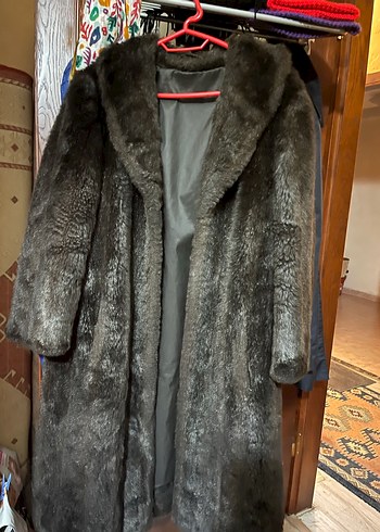 Siyah Kadın hakiki  Kürk Kaban - Görsel 2