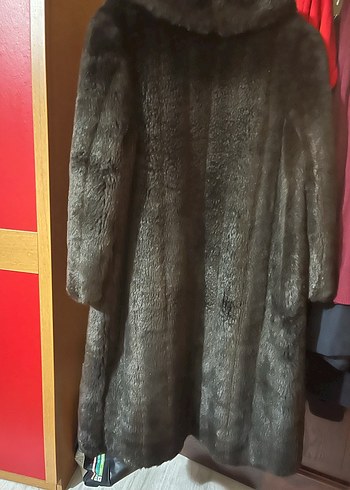 Siyah Kadın hakiki  Kürk Kaban - Görsel 3