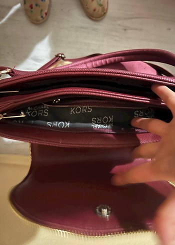 Bordo Michael Kors Kadın Deri Çanta - Görsel 4
