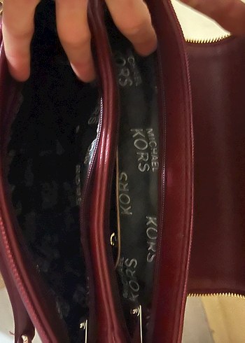Bordo Michael Kors Kadın Deri Çanta - Görsel 3