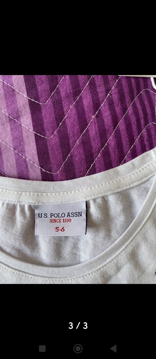 Beyaz Kız Çocuk Baskılı Kısa Kollu Tişört - Görsel 3