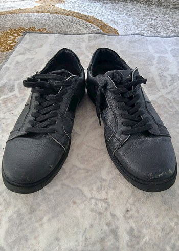 Vans Siyah Deri Sneaker