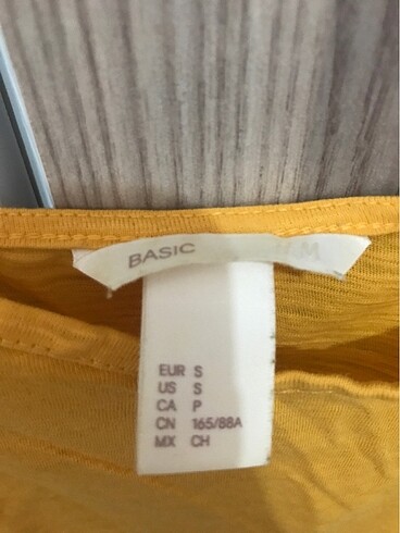 s Beden sarı Renk H&M Askılı Üst