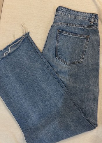 dizleri yırtık wide leg jean - Görsel 4