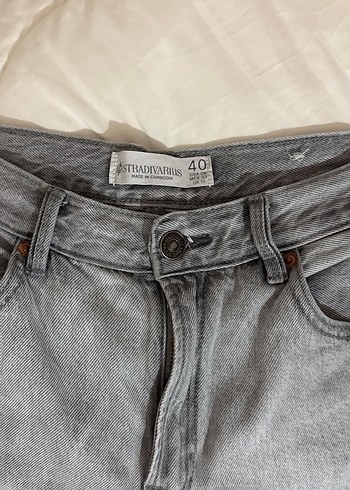 Kadın Gri Denim Pantolon - Görsel 2