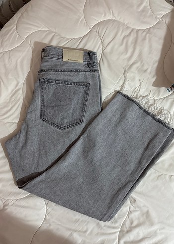 Kadın Gri Denim Pantolon - Görsel 6