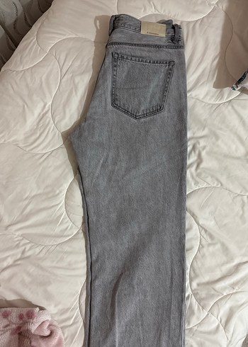 Kadın Gri Denim Pantolon - Görsel 5