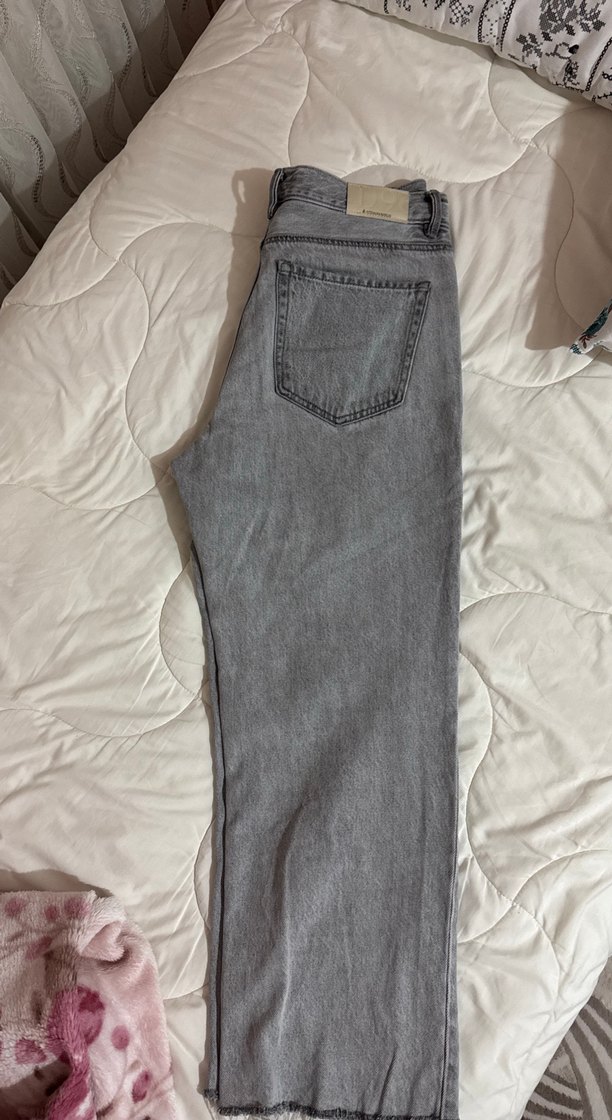 Kadın Gri Denim Pantolon - Görsel 5