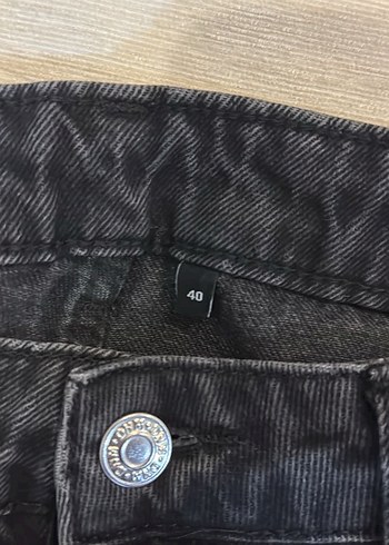 siyah antrasit wide leg jean - Görsel 2