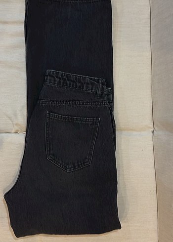 siyah antrasit wide leg jean - Görsel 5