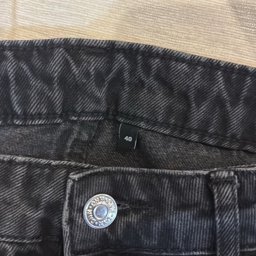 siyah antrasit wide leg jean - Görsel 2