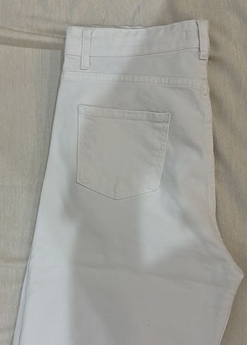 beyaz straight jean - Görsel 4