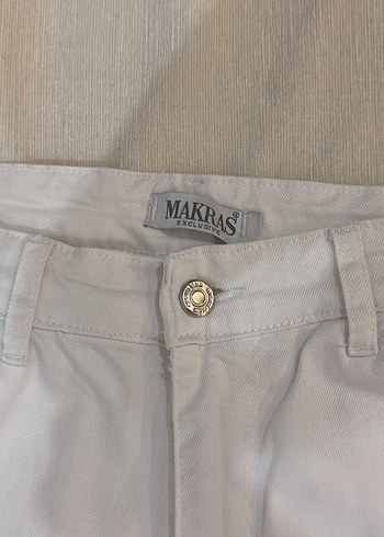 beyaz straight jean - Görsel 3