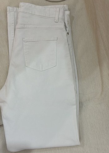 beyaz straight jean - Görsel 5