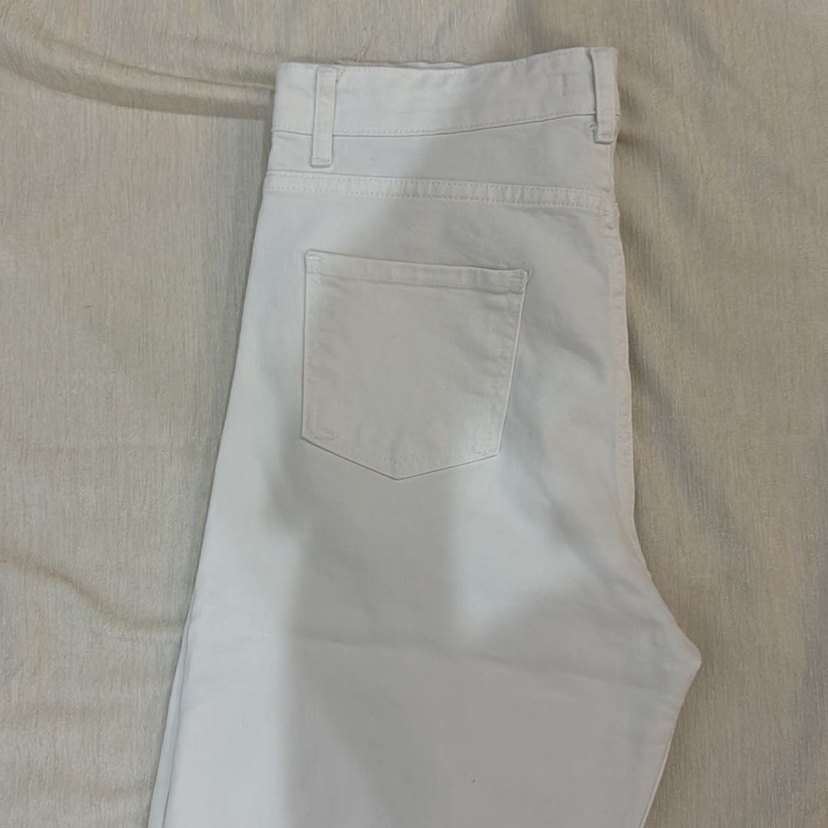 beyaz straight jean - Görsel 4