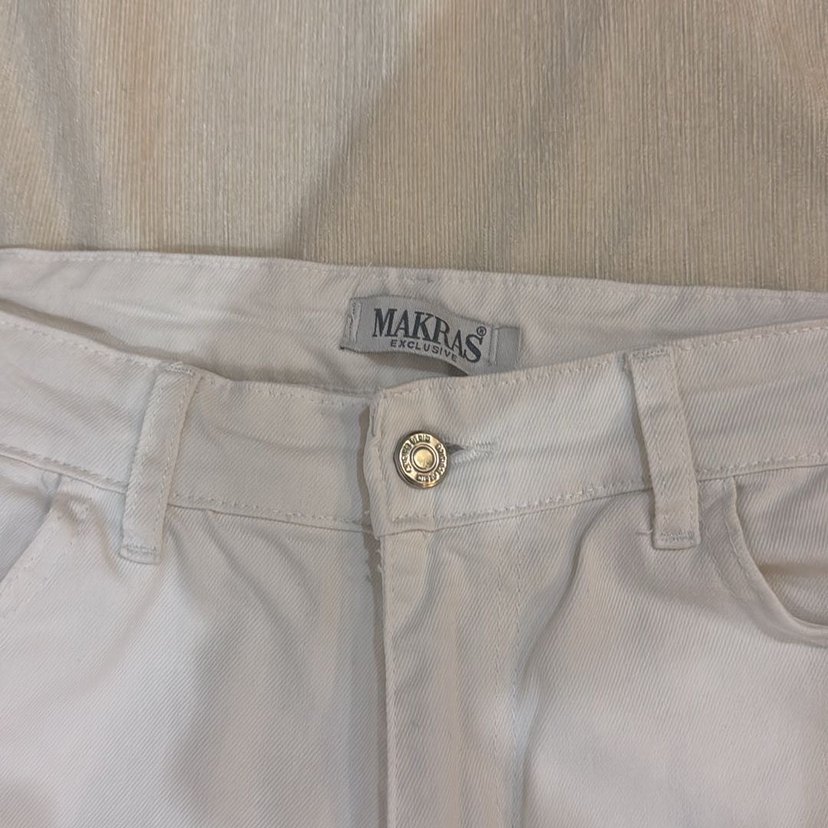 beyaz straight jean - Görsel 3