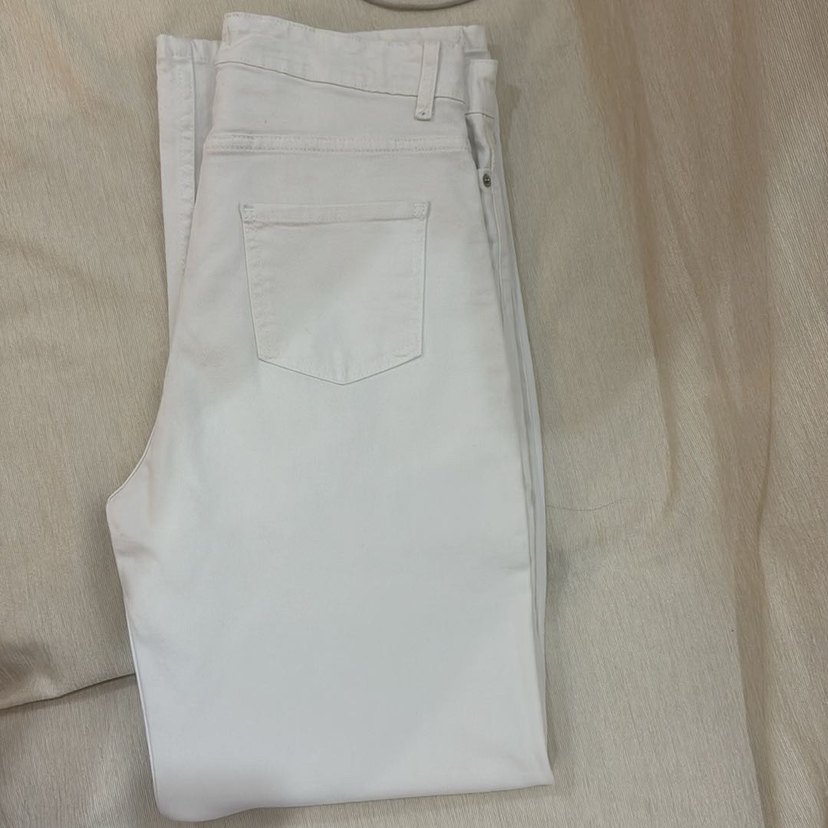 beyaz straight jean - Görsel 5