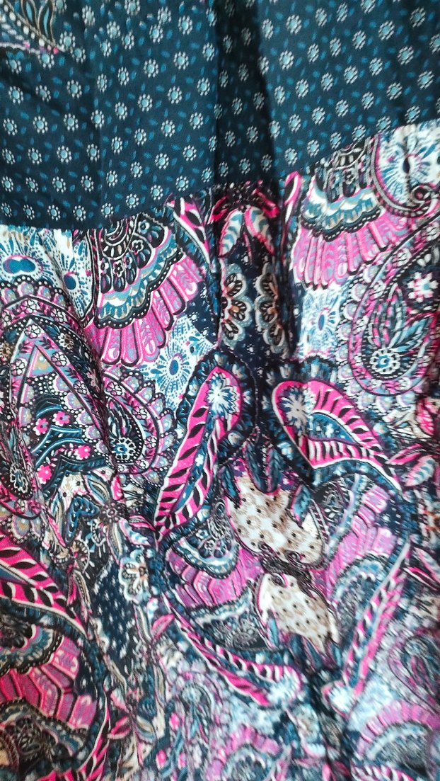 Çok Renkli Bohem Uzun Elbise  uyumlu sadecebir kaç defa giyildi - Görsel 3