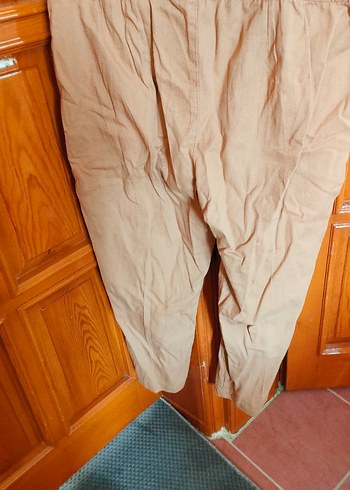 Camel Pamuklu Midi Kadın Pantolon - Görsel 3
