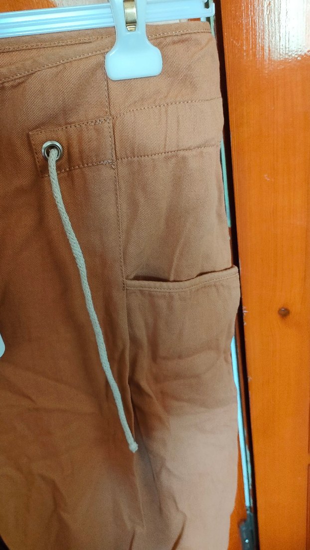 Camel Pamuklu Midi Kadın Pantolon - Görsel 2