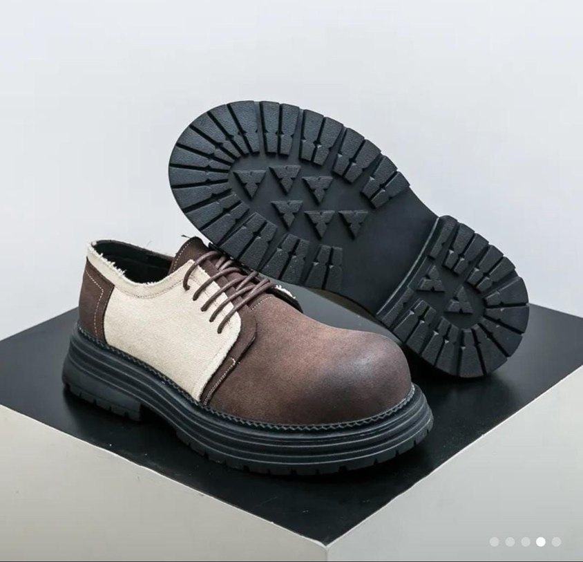 Kahverengi Süet Erkek Oxford Ayakkabı - Görsel 4