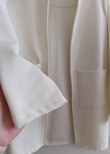 Uzun Kollu Bluz Hırka - Görsel 4