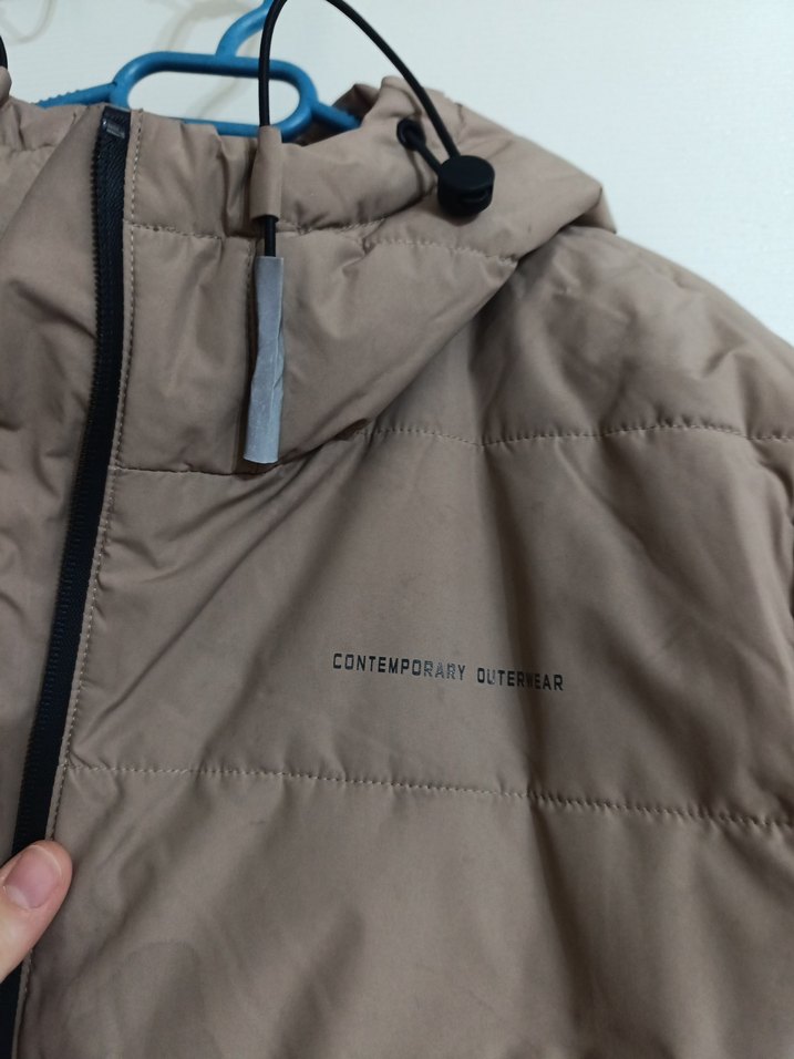 Bej Su itici Kadın Kışlık Mont - Görsel 4