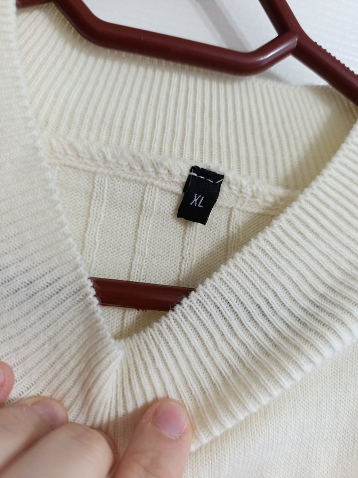 Bej Uzun Örgü Kadın Elbise - Görsel 3