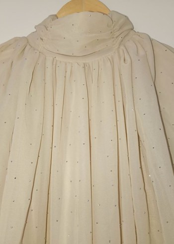 Bej söz nişan tesettür elbise - Görsel 3