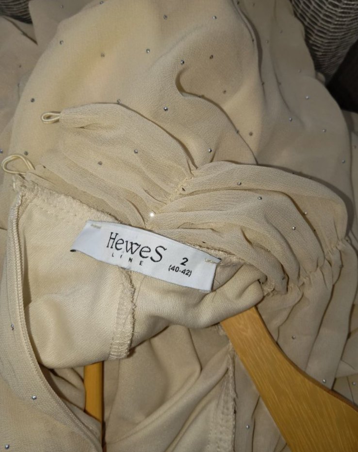 Bej söz nişan tesettür elbise - Görsel 4