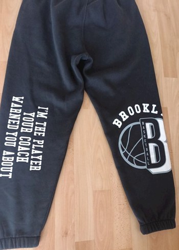 Siyah Baskılı Eşofman Altı - Görsel 3