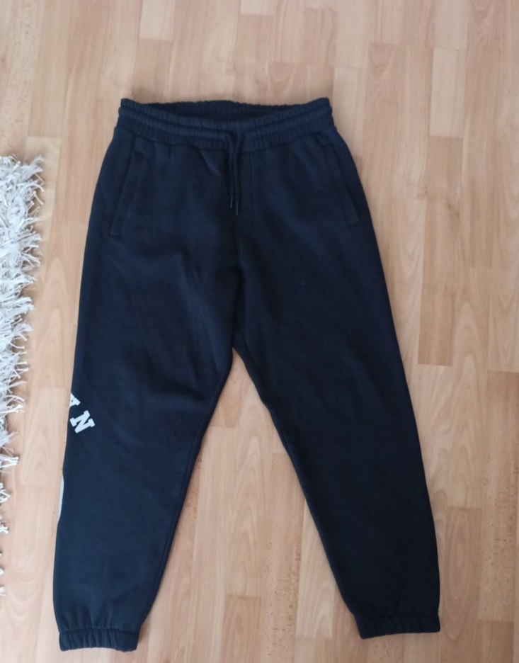 Siyah Baskılı Eşofman Altı - Görsel 4