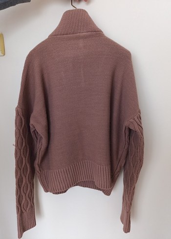 Kadın Örgü Triko Yarım Fermuarlı - Görsel 4