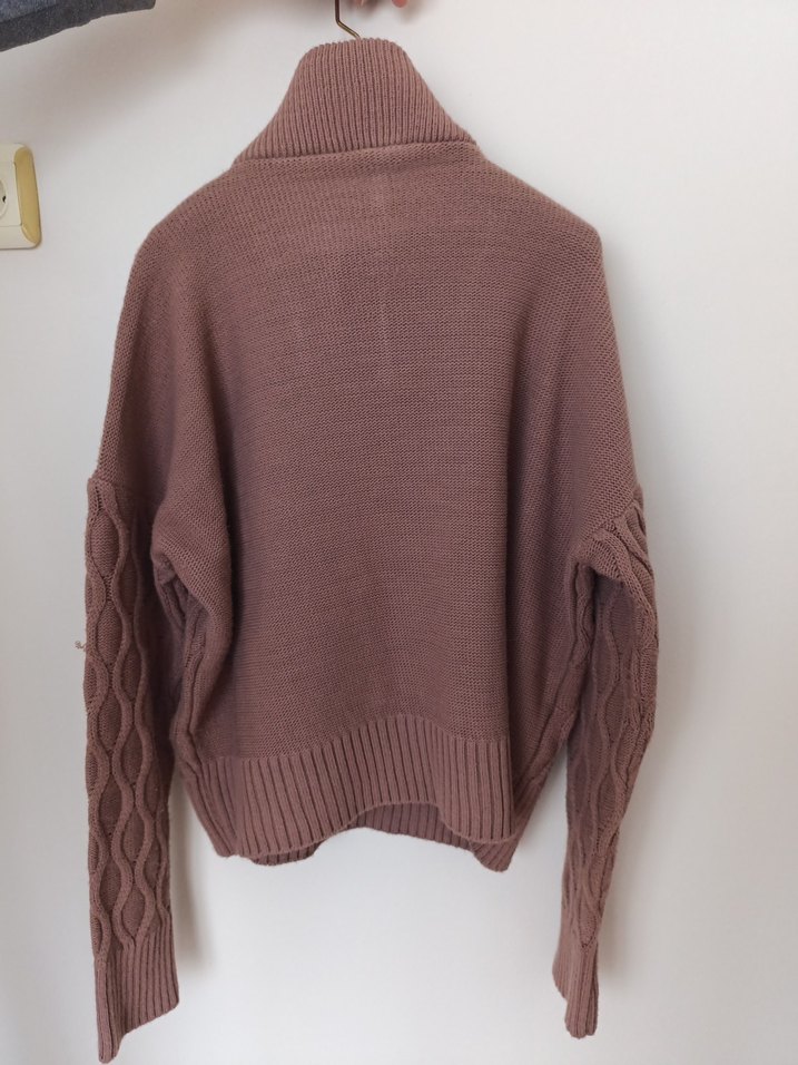 Kadın Örgü Triko Yarım Fermuarlı - Görsel 4