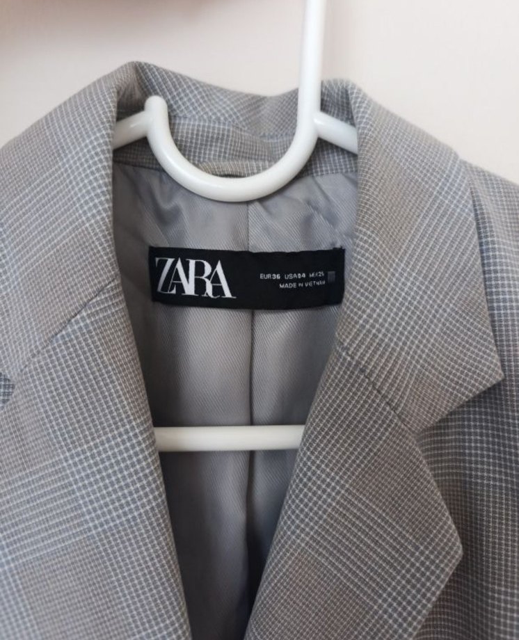 Zara Gri Kadın Blazer Ceket - Görsel 2