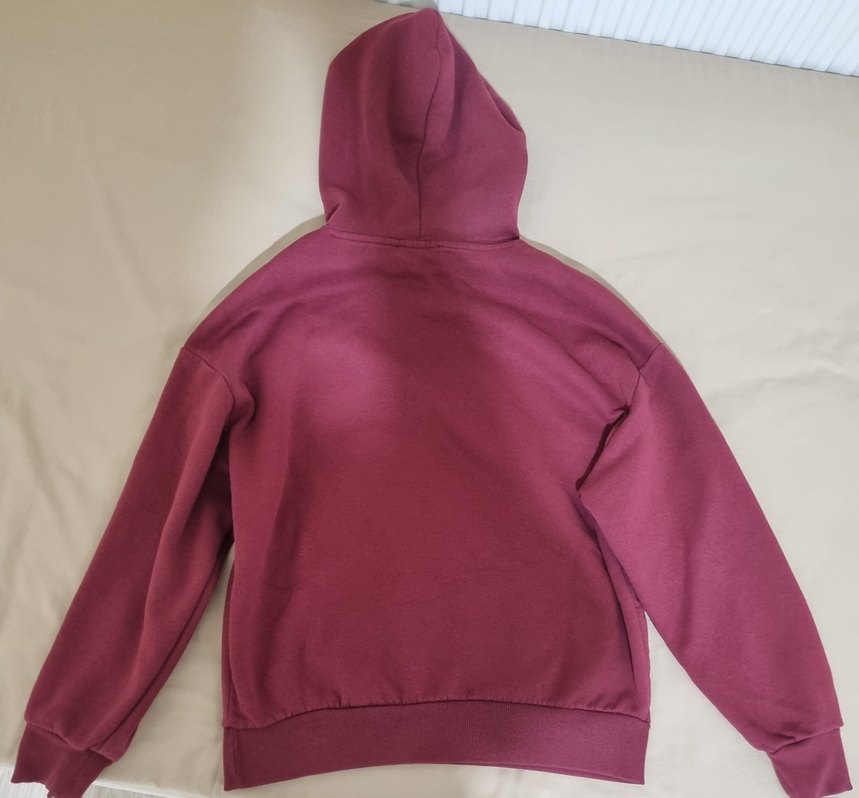 Mavi Bordo Kapüşonlu Sweatshirt - Görsel 2