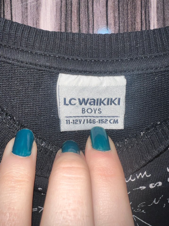 Erkek Çocuk Siyah Baskılı Sweatshirt - Görsel 4