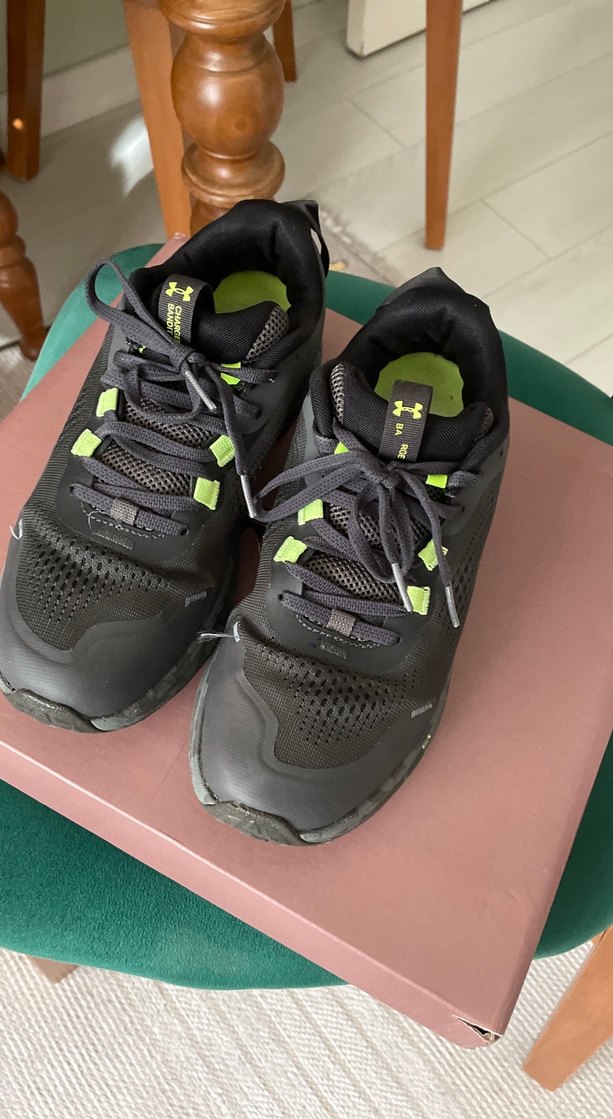 Under armour  Gri Erkek Spor Ayakkabısı Velcro Detaylı - Görsel 2