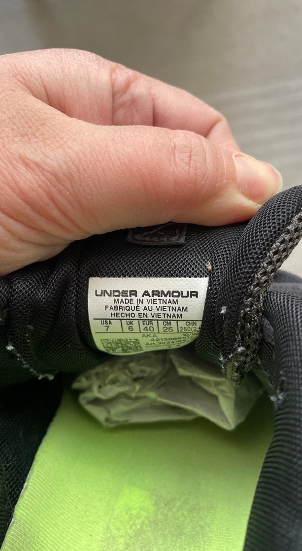 Under armour  Gri Erkek Spor Ayakkabısı Velcro Detaylı - Görsel 3