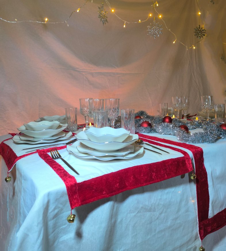 SEYSS HOME Marinette Amerikan Servis Runner Seti - Görsel 5