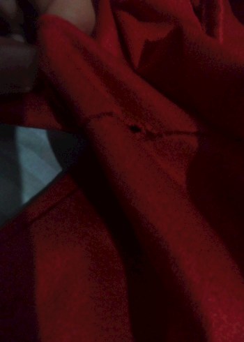 Kırmızı Fırfırlı Uzun Kollu bluz - Görsel 3