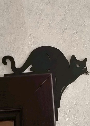 Kapı Üstü Kedi Dekoru - Görsel 3