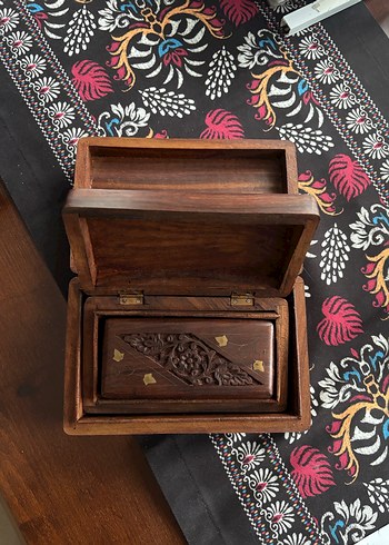 Ahşap Vintage Eşya Kutusu 3 adet - Görsel 3