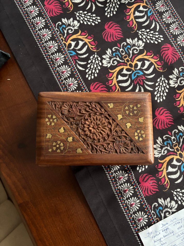 Ahşap Vintage Eşya Kutusu 3 adet - Görsel 4