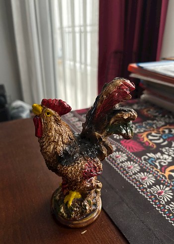 Kahverengi Horoz Figür - Görsel 3