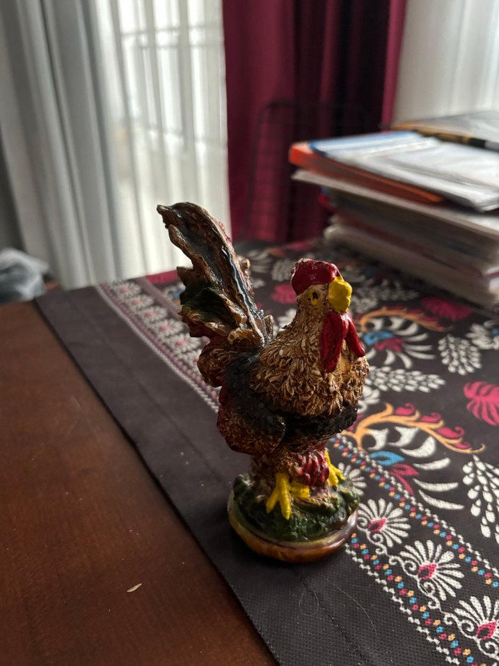 Kahverengi Horoz Figür - Görsel 2